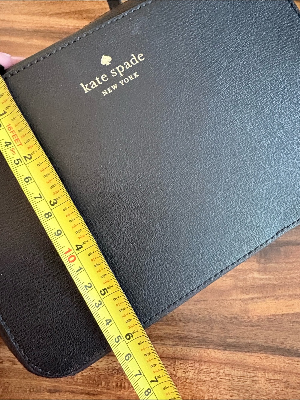 Kate Spade Harper Black Leather Crossbody Bag Camera Purse - Picture 16 of 16
